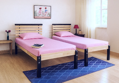 Twin Bedroom Bed and Mattress Combo